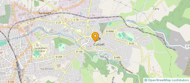 localisation de l'entreprise MONSIEUR CHRISTOPHE COLLAY à CUSSET