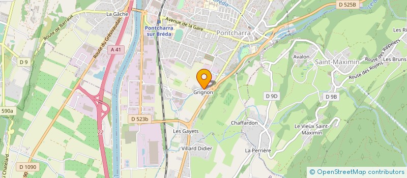 localisation de l'entreprise MONSIEUR CHRISTOPHE COLOMBO  PONTCHARRA