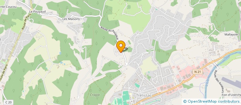 localisation de l'entreprise MONSIEUR CHRISTOPHE COLY  TRELISSAC