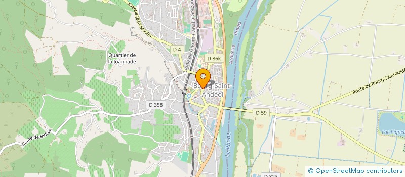 localisation de l'entreprise MONSIEUR CHRISTOPHE COMBE  BOURG-SAINT-ANDEOL