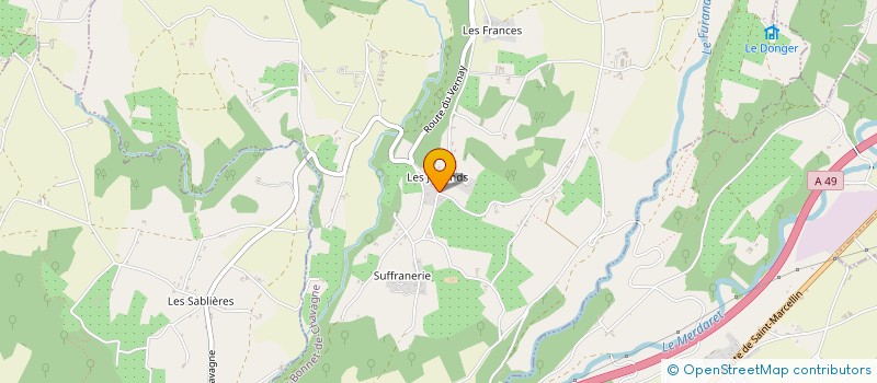 localisation de l'entreprise MONSIEUR CHRISTOPHE COMBE  SAINT-BONNET-DE-CHAVAGNE