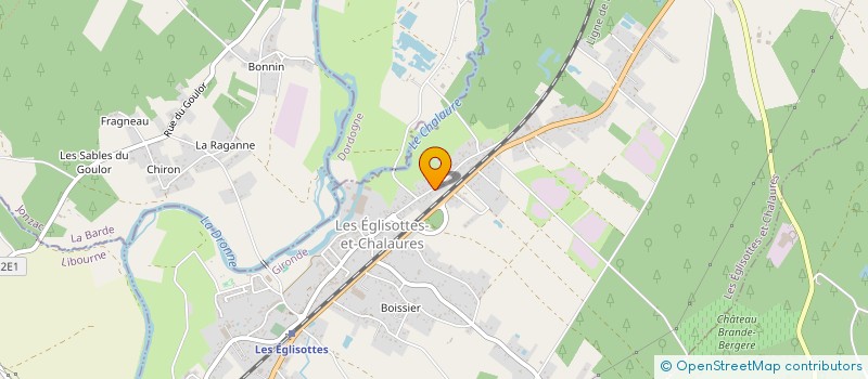 localisation de l'entreprise MONSIEUR CHRISTOPHE COMBERTON  LES EGLISOTTES ET CHALAURES