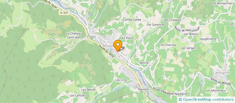 localisation de l'entreprise MONSIEUR CHRISTOPHE COMMENGE à BEAUJEU
