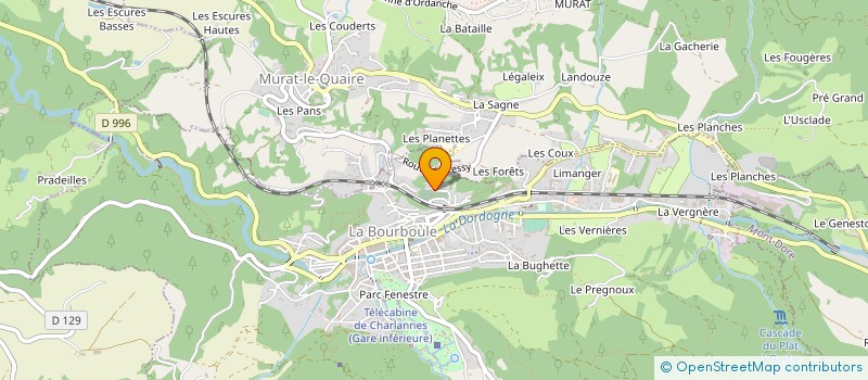 localisation de l'entreprise MONSIEUR CHRISTOPHE CONDAMIN à LA BOURBOULE