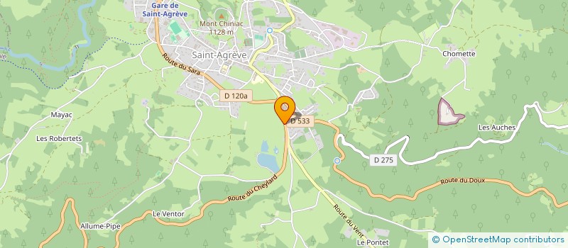 localisation de l'entreprise MONSIEUR CHRISTOPHE CONDON  SAINT-AGREVE