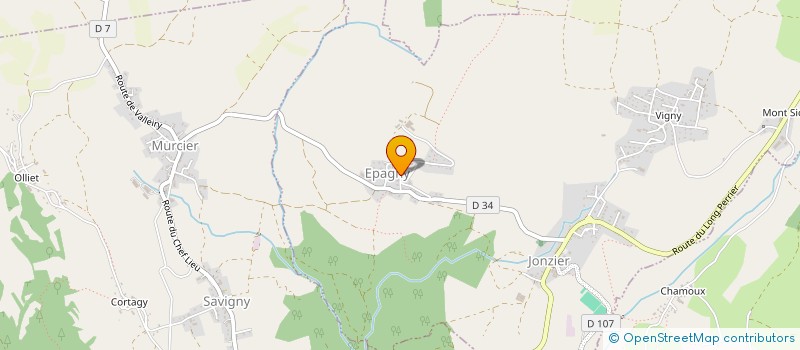 localisation de l'entreprise MONSIEUR CHRISTOPHE CONS  JONZIER-EPAGNY