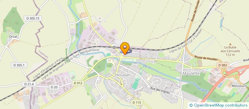 localisation de l'entreprise MONSIEUR CHRISTOPHE CONSTANS  HOUDAN