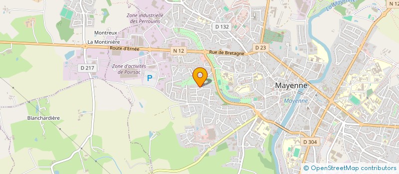 localisation de l'entreprise MONSIEUR CHRISTOPHE CORBEL  MAYENNE