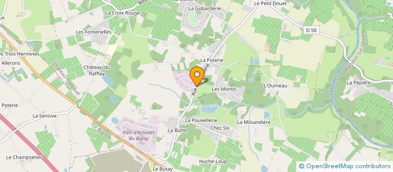 localisation de l'entreprise MONSIEUR CHRISTOPHE CORDIER à CHATEAU-THEBAUD