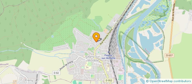 localisation de l'entreprise MONSIEUR CHRISTOPHE CORDIER  PAGNY-SUR-MOSELLE