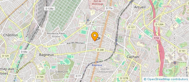 localisation de l'entreprise MONSIEUR CHRISTOPHE CORNUET à BAGNEUX