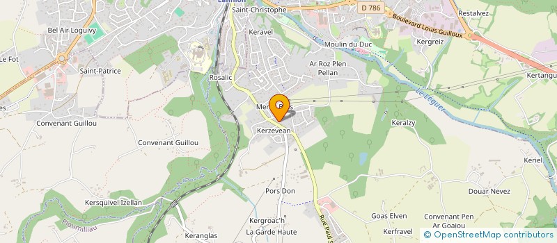 localisation de l'entreprise MONSIEUR CHRISTOPHE CORRE  PLOUBEZRE