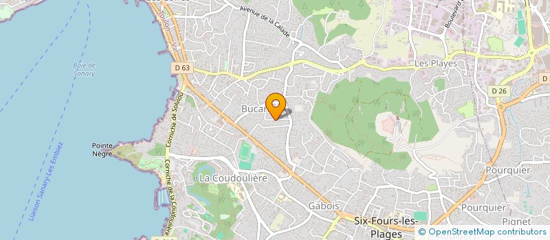 localisation de l'entreprise MONSIEUR CHRISTOPHE CORREA à SIX-FOURS-LES-PLAGES