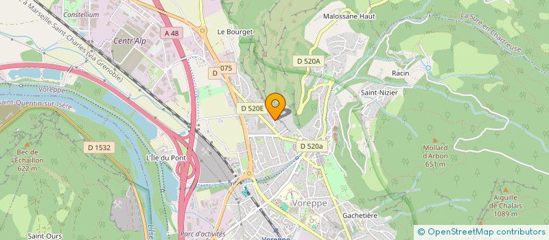 localisation de l'entreprise MONSIEUR CHRISTOPHE CORTINOVIS  VOREPPE