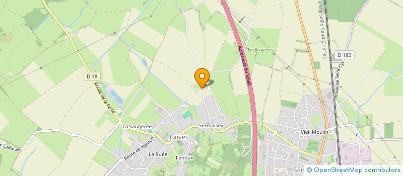 localisation de l'entreprise MONSIEUR CHRISTOPHE CORTOT  LAIVES