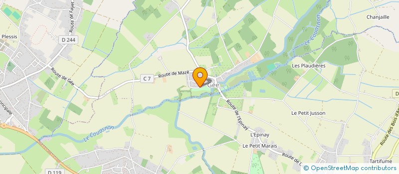 localisation de l'entreprise MONSIEUR CHRISTOPHE CORVAISIER  BEAUFORT-EN-ANJOU