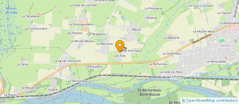 localisation de l'entreprise MONSIEUR CHRISTOPHE COSSET  VAIR-SUR-LOIRE