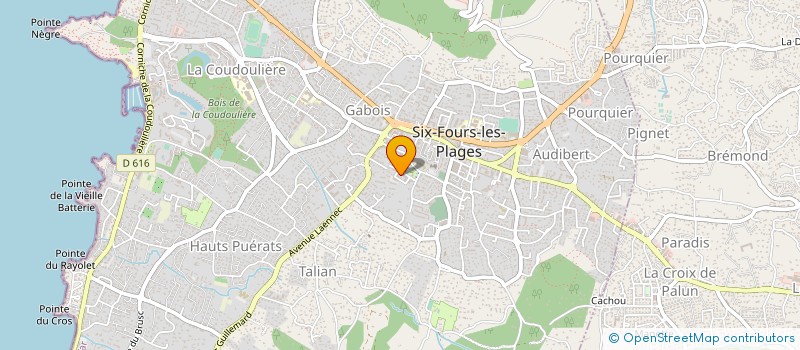 localisation de l'entreprise MONSIEUR CHRISTOPHE COSSON à SIX-FOURS-LES-PLAGES