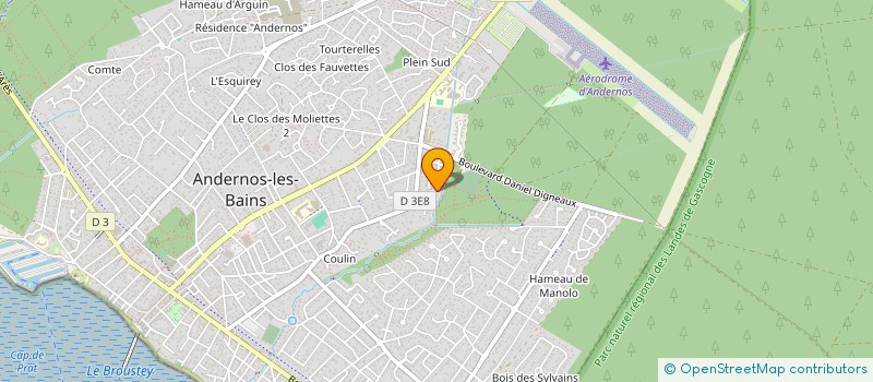 localisation de l'entreprise MONSIEUR CHRISTOPHE COSTA  ANDERNOS-LES-BAINS