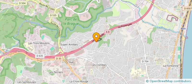 localisation de l'entreprise MONSIEUR CHRISTOPHE COTTE  ANTIBES