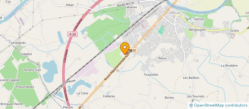 localisation de l'entreprise MONSIEUR CHRISTOPHE COTTEAU  ALBIAS