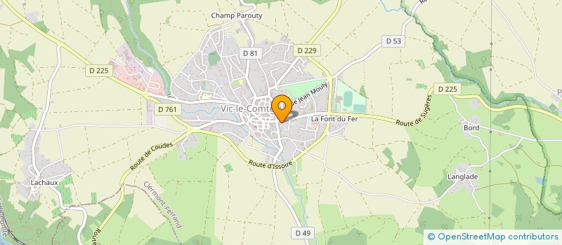 localisation de l'entreprise MONSIEUR CHRISTOPHE COUDERT à VIC-LE-COMTE