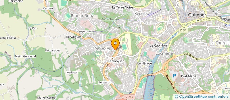 localisation de l'entreprise MONSIEUR CHRISTOPHE COUIC  QUIMPER