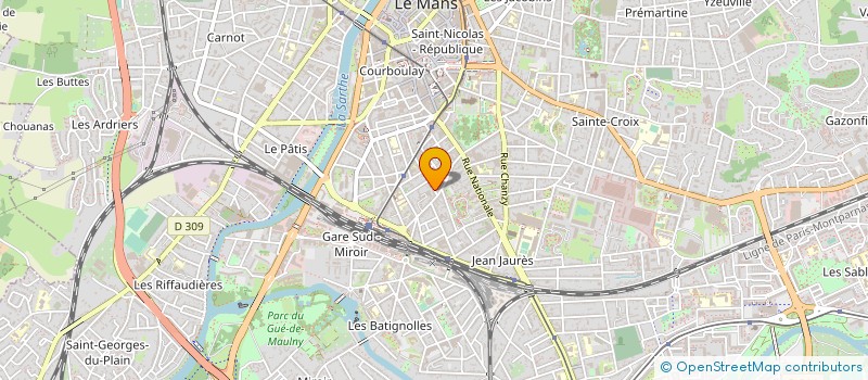 localisation de l'entreprise MONSIEUR CHRISTOPHE COUILLAUD  LE MANS