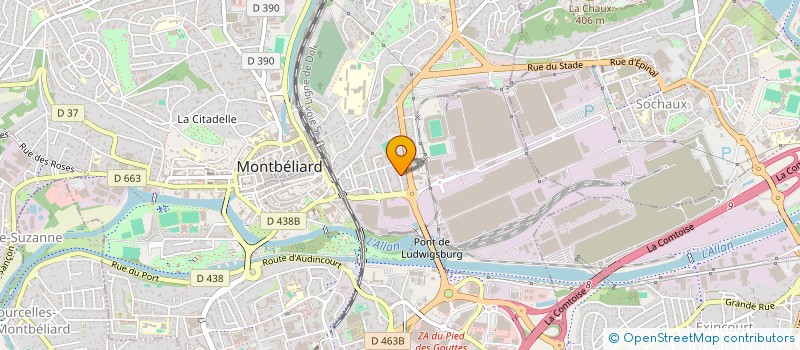 localisation de l'entreprise MONSIEUR CHRISTOPHE COULARDOT à MONTBELIARD