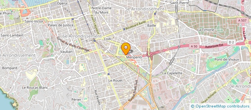 localisation de l'entreprise MONSIEUR CHRISTOPHE COULAUD à MARSEILLE