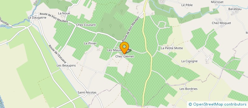 localisation de l'entreprise MONSIEUR CHRISTOPHE COULON  SAINT-DIZANT-DU-GUA