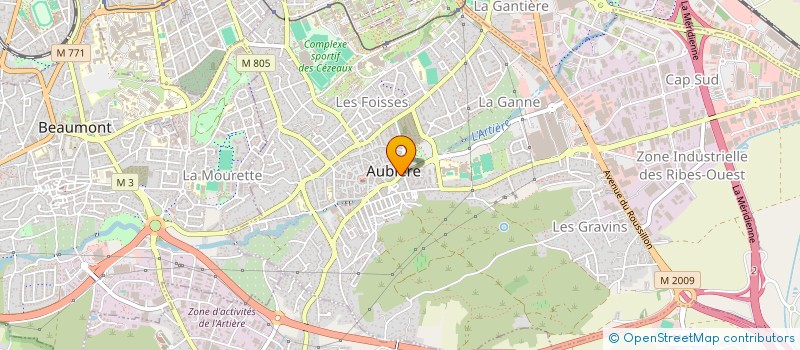 localisation de l'entreprise MONSIEUR CHRISTOPHE COURTIAL  AUBIERE