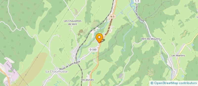 localisation de l'entreprise MONSIEUR CHRISTOPHE COURVOISIER  LA CHAUMUSSE