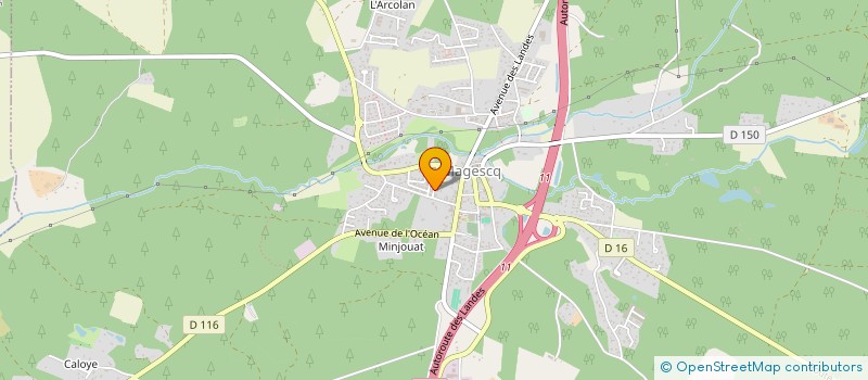 localisation de l'entreprise MONSIEUR CHRISTOPHE COUSIN  MAGESCQ