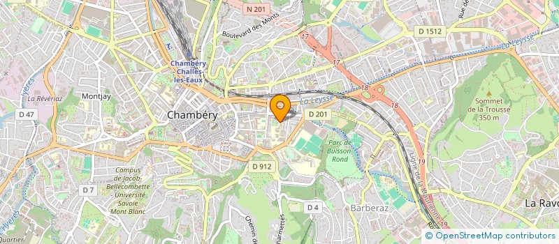 localisation de l'entreprise MONSIEUR CHRISTOPHE COUTAZ-REPLAND  CHAMBERY