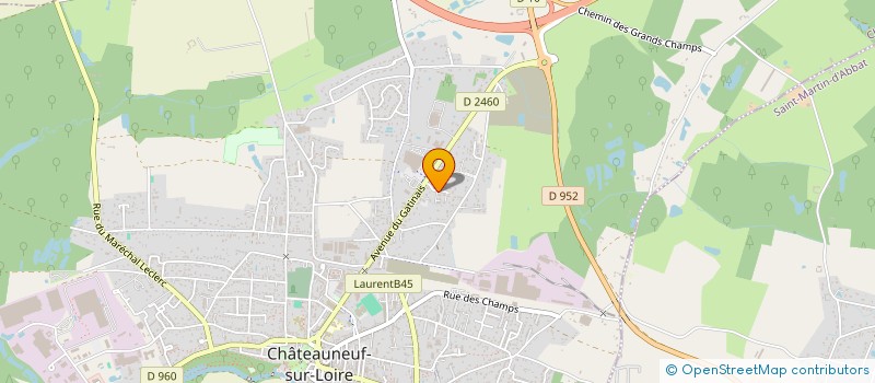 localisation de l'entreprise MONSIEUR CHRISTOPHE COUTELLIER à CHATEAUNEUF-SUR-LOIRE