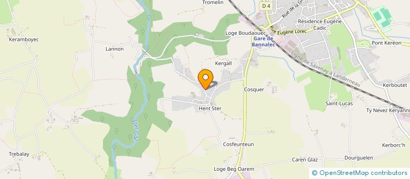 localisation de l'entreprise MONSIEUR CHRISTOPHE COUTHOUIS à BANNALEC