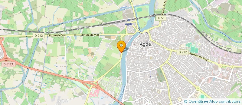 localisation de l'entreprise MONSIEUR CHRISTOPHE COUTY  AGDE