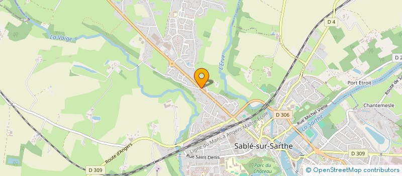 localisation de l'entreprise MONSIEUR CHRISTOPHE CRAMPOND  SABLE-SUR-SARTHE