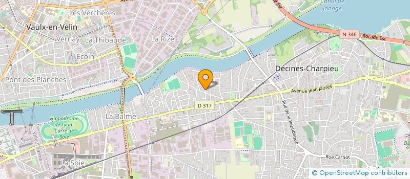 localisation de l'entreprise MONSIEUR CHRISTOPHE CREUZET  DECINES-CHARPIEU