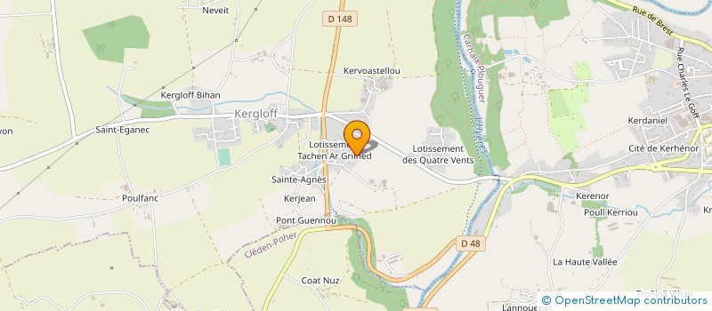 localisation de l'entreprise MONSIEUR CHRISTOPHE CROGUENNEC  KERGLOFF