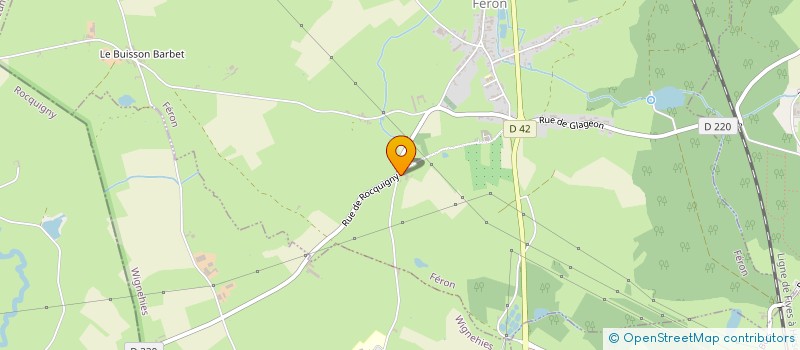 localisation de l'entreprise MONSIEUR CHRISTOPHE CROISSIAU  FERON