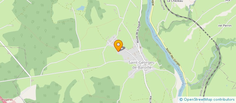 localisation de l'entreprise MONSIEUR CHRISTOPHE CROS  SAINT-GEORGES-DE-BAROILLE