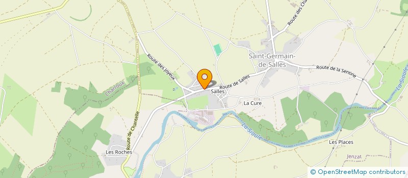 localisation de l'entreprise MONSIEUR CHRISTOPHE CROZET  SAINT-GERMAIN-DE-SALLES