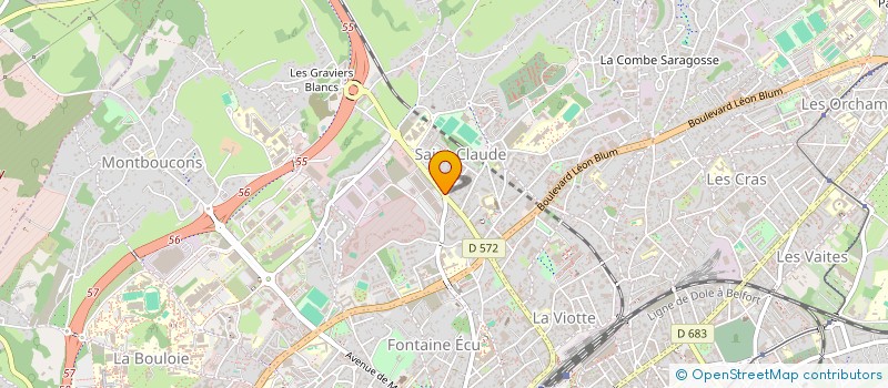 localisation de l'entreprise MONSIEUR CHRISTOPHE CROZET  BESANCON