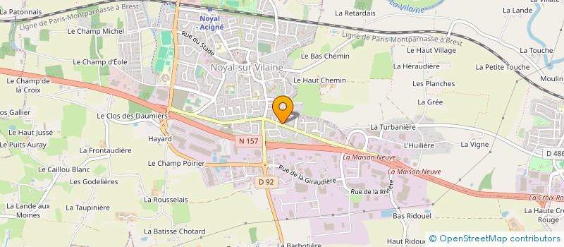 localisation de l'entreprise MONSIEUR CHRISTOPHE CRUCHAUDEAU  NOYAL-SUR-VILAINE