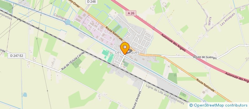 localisation de l'entreprise MONSIEUR CHRISTOPHE CUGNY  LES ATTAQUES