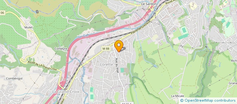 localisation de l'entreprise MONSIEUR CHRISTOPHE CUNA  LORETTE