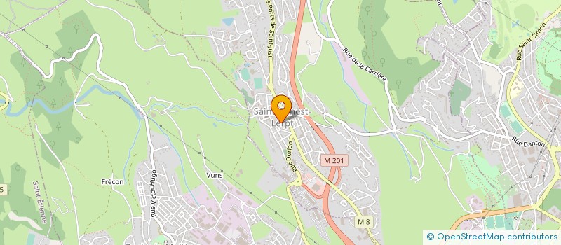 localisation de l'entreprise MONSIEUR CHRISTOPHE CUSSONNET  SAINT-GENEST-LERPT