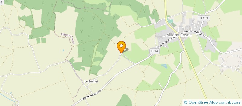 localisation de l'entreprise MONSIEUR CHRISTOPHE CUZOR à ALLIGNY-COSNE